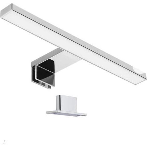 Lampe de Miroir de Salle de Bains 30cm LED 5W, Blanc Chaud 3000K, Pince sur Miroir/Armoire/Mur 300mm Avec boîte de jonction IP44 (1/4)