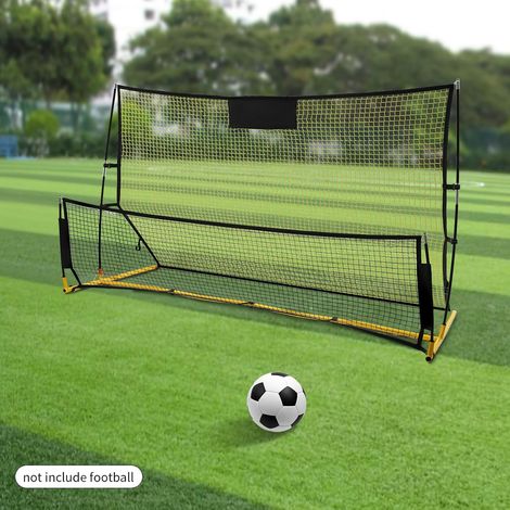 2 en 1 football formation rebond net, haute et basse Football rebond net, portable professionnel outil d'entraînement de football, 210  120  85cm (1/5)