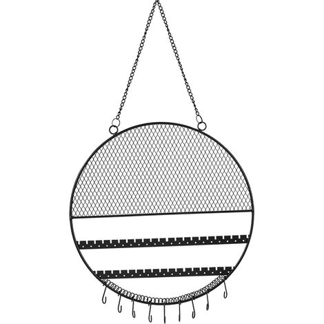 Gancho y soporte de pared para pendientes redondos, para tener todas tus joyas organizadas en un solo lugar. Material resistente. (1/5)