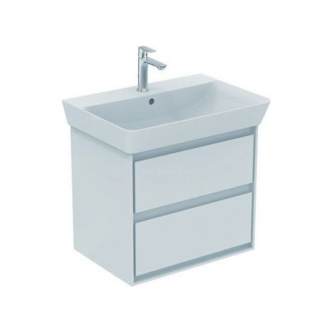 IS untere Schubladenfront Connect Air. f. WTU 580mm. Eiche u. Weiß matt (1/5)