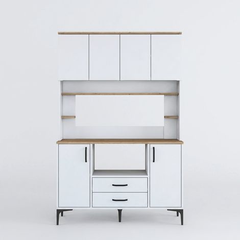 Küchen-Sideboard mit Speisekammer und platzsparenden Regalen Velor (1/5)