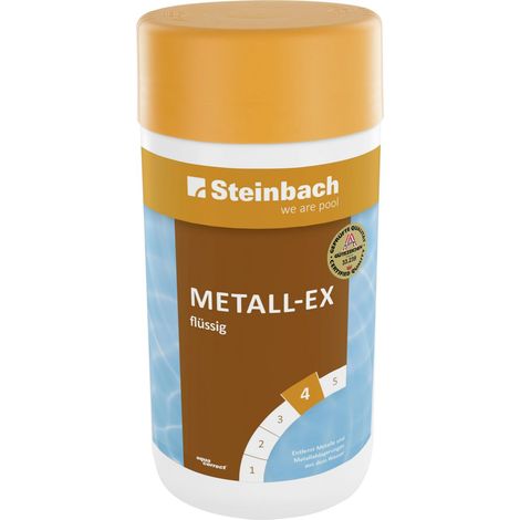 Steinbach Poolpflege Metall-Ex flüssig 1 L, Beckenreiniger Poolchemie (1/5)