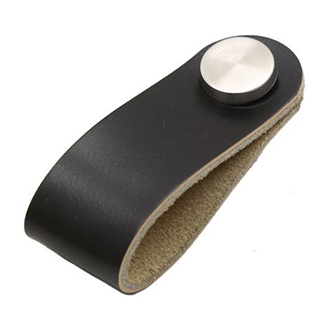 poignées meuble noires en avec vis pour placards cuisine lot de 4 Cuir (1/5)