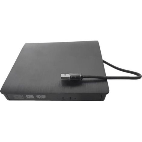 Lecteur graveur DVD externe - keeper - Slim - USB 3.0 - DVD ± RW - Compatible MacBook - Ultra Slim - Multi-Burner (1/4)