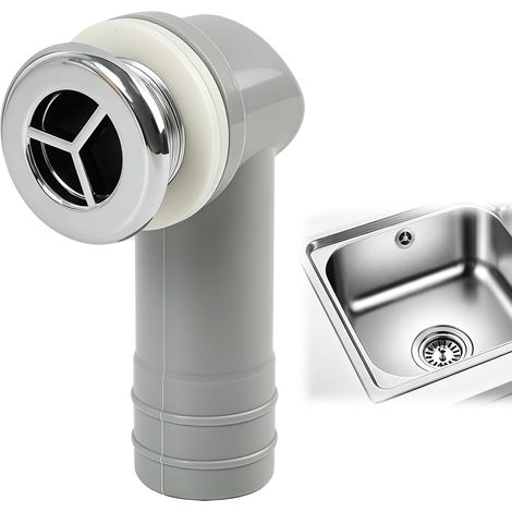 1 Pièces de Tête de Trop Plein d’Évier Ronde 40x29mm, Adaptateurs de Trop Plein Compatibles avec Éviers en Céramique, Pour Ouvertures de 21 à 23mm, Remplacement pour Cuisine (A) (1/5)