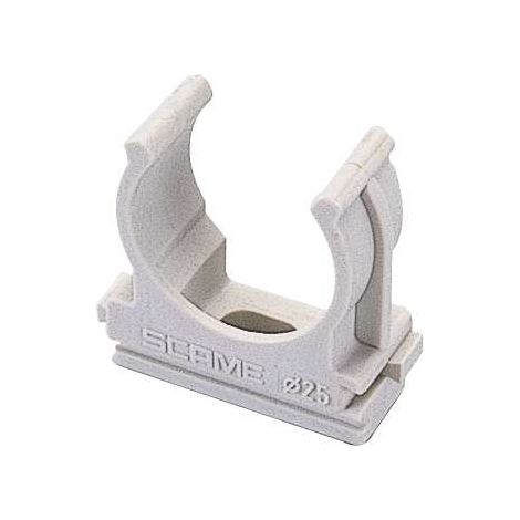 poly pool - 5 clips fissatubo a scatto per tubi ø 25 mm grigie