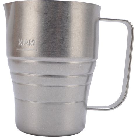 Brocca montalatte in acciaio inox 304, tazza da caffè multifunzionale resistente alla corrosione, ideale per bar, casa e negozi, 900 ml. (1/5)