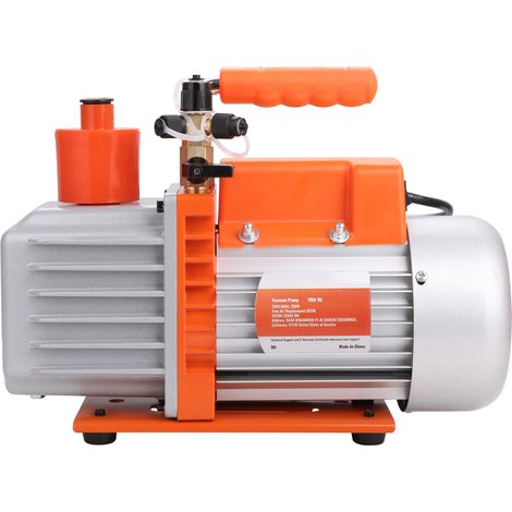Mophorn Pompe à vide à palettes rotatives à deux étages 5 CFM HVAC pour climatisation, pour l'entretien de la réfrigération, la réparation CVC, le dégazage de la résine, la stabilisation du bois