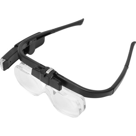 Loupe frontale rechargeable avec lumière LED, 2 lentilles détachables, fixation mains libres sur la tête (1/5)