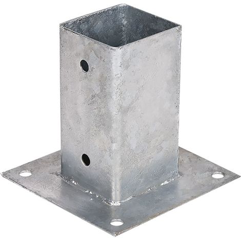 Anclaje metálico cuadrado 9x9cm f50003 faura