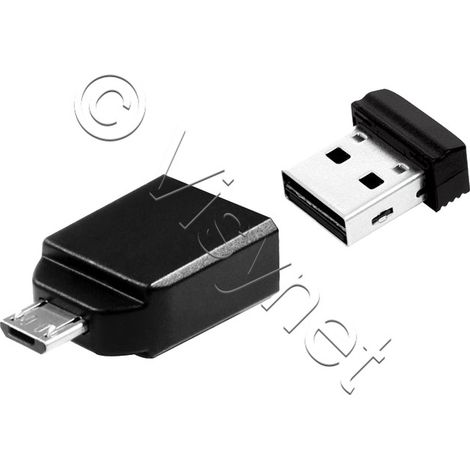 Verbatim Clé NANO USB 32 Go avec adaptateur Micro USB (49822) (1/3)