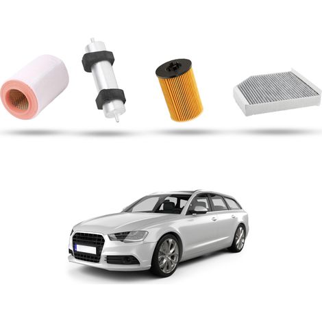 Kit Tagliando 4 filtri compatibile con Audi A6 (C7) 2.0 tdi 140kw 2013 (1/5)