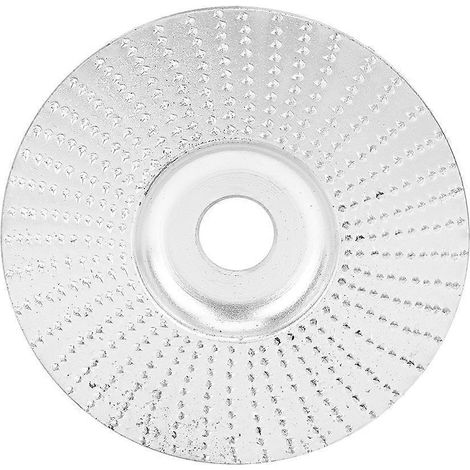 Hobelscheibe zum Schleifen, Schnitzen und Formen von Holzbearbeitungsteilen für Winkelschleifer, 100 mm, Silber