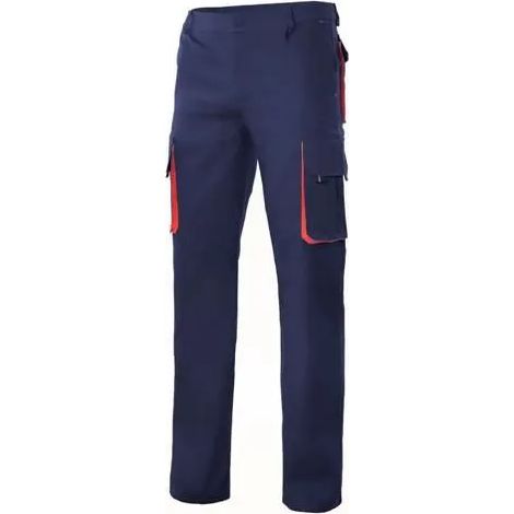 Pantaloni da lavoro Velilla bicolore tessuto rinforzato vita elastica