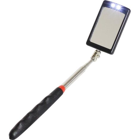 Endoscopio telescópico giratorio con doble iluminación LED blanca, 29-88 cm (1/5)
