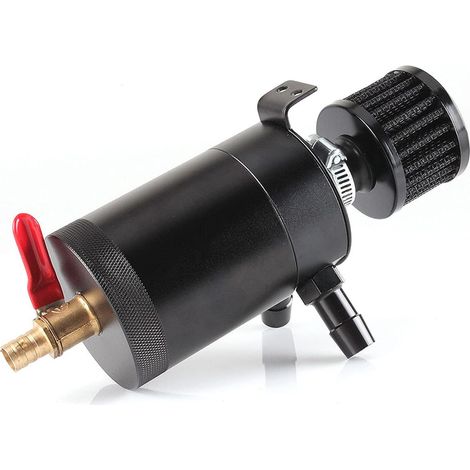 Réservoir D'huile de Voiture, Réservoir D'huile Universel à 2 Ports avec Reniflard de Soupape de Vidange, capacité de 5 Oz (1/5)