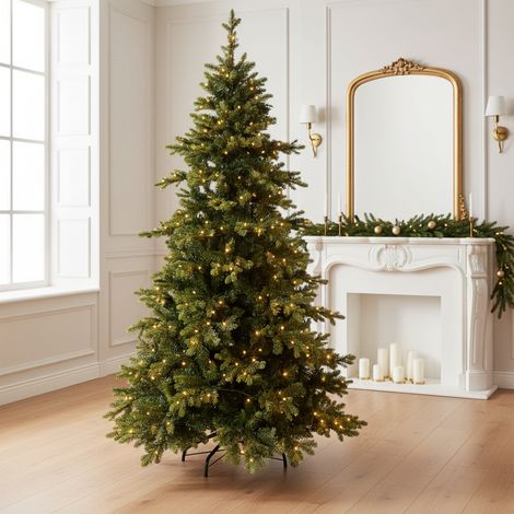 Albero di natale "Golden Berry" in PE Effetto Real Touch e PVC di Altissima Qualità -180 cm (1/5)