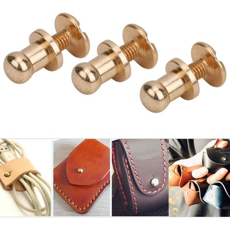 20 Ensembles de Rivets en Cuivre Doré pour Accessoires de Mode et Décoration (1/5)