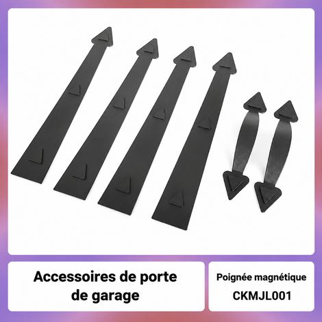Poignée décorative magnétique pour porte de garage style américain en plastique ABS finition thermolaquée modèle CKMJL001 39 g – Livraison gratuite (1/5)