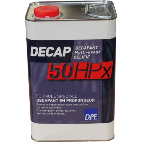 Décapant gel ultra-puissant 5L – Élimine peintures et vernis sur bois, métal, béton – Pour décapage rapide et efficace – DPE