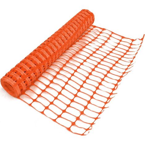Oypla Heavy Duty Orange Safety Barrier Mesh Fencing 1mtr x 25mtr (1/2)