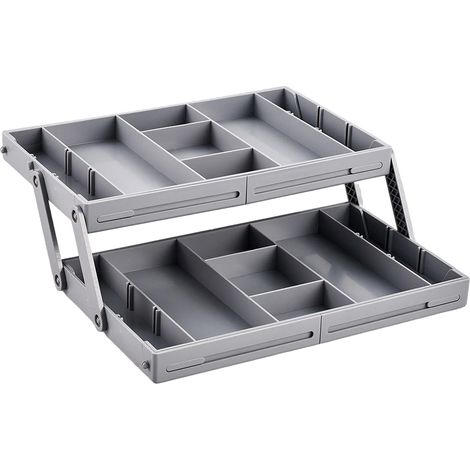 Versatile Expandable Multi-tier Drawer Organiser Storage Tray (1/4)