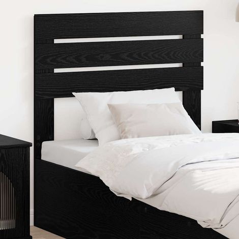 vidaXL Tête de lit Chêne noir Bois d'ingénierie (1/5)