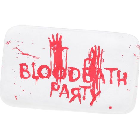 Tappeto per esterni + pavimento + decorazione di Halloween, tappeto per esterni, zerbino con blocchi di sangue, festa del pesce d'aprile, tappeto per il pesce d'aprile, tappeto creativo per il bagno,  (1/4)