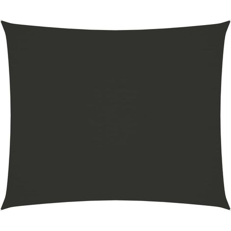 Voile de parasol Tissu Oxford rectangulaire 6x7 m Anthracite (1/5)