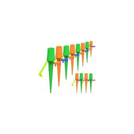 Automatic plant watering device, automatic watering system for plants - 12 pieces - With anti-tilt bracket - For garden, indoor and outdoor plants (1/5)