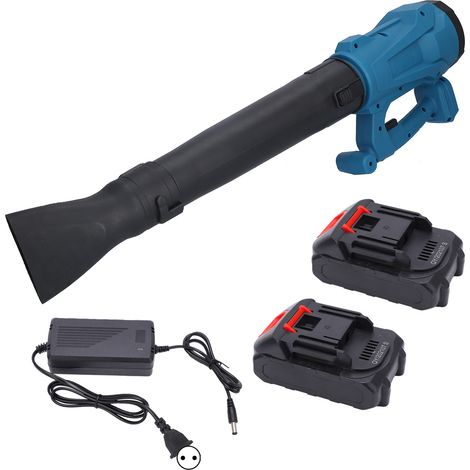 Souffleur électrique portable multifonction, poignée antidérapante, nettoyage poussière, outil secteur AC 80-240V, prise UE, 10 batteries incluses. (1/5)