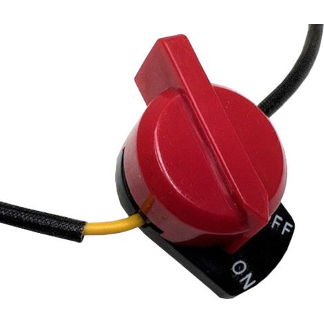 Ein-Aus-Drehschalter Mechanischer Regler mit Ringkabelschuh und Steckkontakt (1/3)