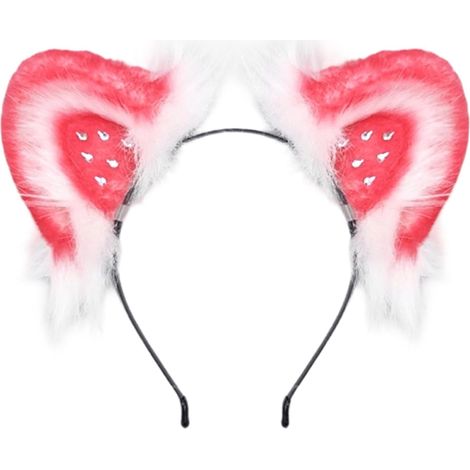 Coiffe d ' oreille de chat, accessoire de cheveux en peluche pour événements à thème, d ' image et vêtements de fête ludiques, accessoire de cheveux en peluche, casque d ' oreille d ' animal, de à (1/5)