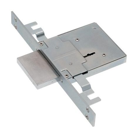 Serratura metallo infilare 450/3s sab b.q zinc f.mm 25 dm m4 tripl h.mm 90 e.mm 70