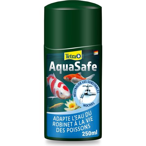 Conditionneur d’Eau pour Bassin - Adapte l'eau du robinet à la vie des poissons – Enrichi l’eau d'ingrédients importants et établit les bases d'une vie saine – 250 ml (1/5)