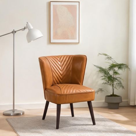 Fauteuil en foam Spring cuir PVC bois 56 x 62 x 72 cm (1/5)