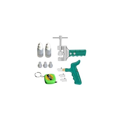 Glasfliesen-Schneidewerkzeug-Set, Hartmetall-Taschenflaschenöffner, professionelle Keramikglas-Zange, Heimwerker-Werkzeugset (1 Set) - Crezuo