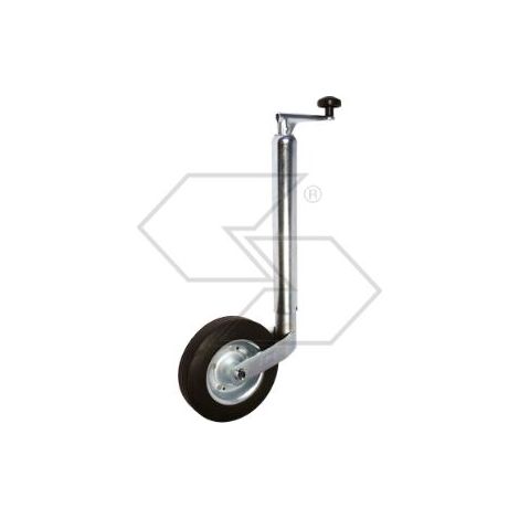 Servotimone leggero a ruota Ø48mm x L 630mm per rimorchio agricolo