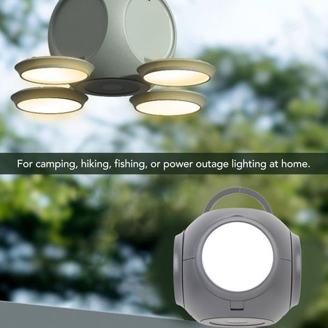 Lampe Camping Pliable 10000mAh Rechargeable LED Étanche Lumière Tent (1/4)