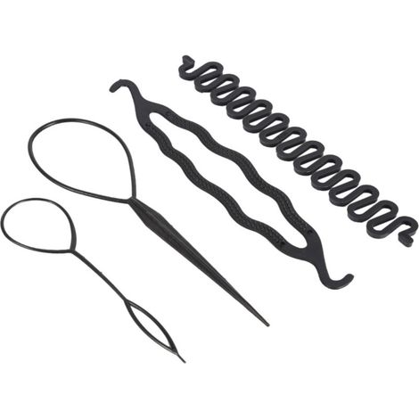 Gedrehte Flechtscheibe – 4-teiliges Set für kreative und einfache Frisuren (1/5)