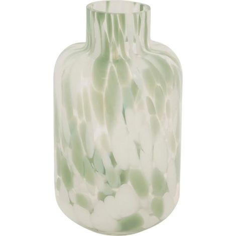 Vase Déco en Verre "Arvo" 21cm Vert (1/3)