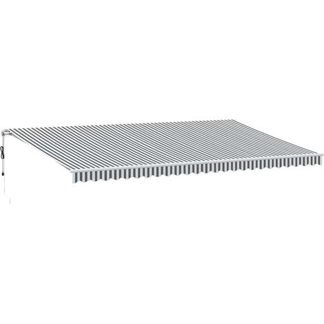 Maison Exclusive - Tenda Retrattile Automatica LED Antracite e Bianco 600x300 cm