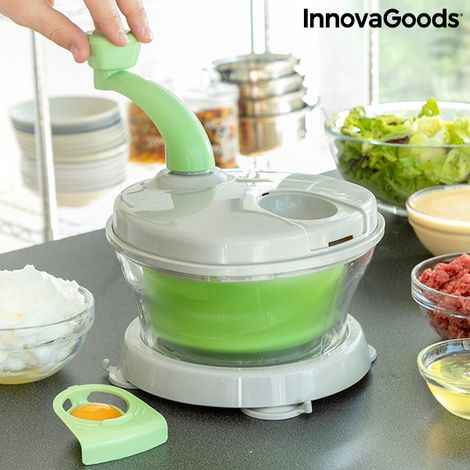 InnovaGoods Centrifuga, Tritatutto e Frullatore a Mano 4 in 1 con Accessori e Ricette Chopix - 8435527818333 (1/5)