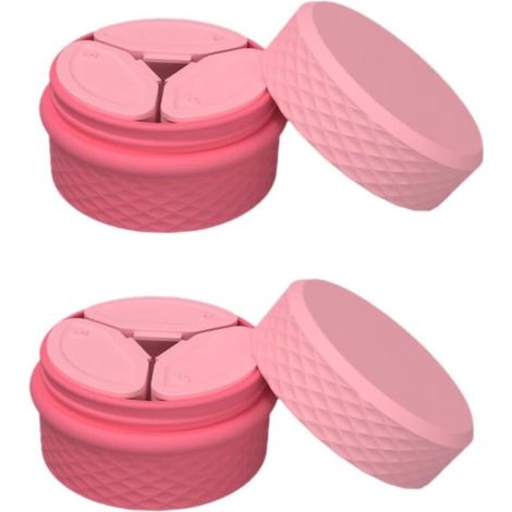 2ensembles Conteneur De Cosmétique Boîte De Voyage Pour à Lèvres Pot De Rangement Pratique Pour Et Accessoires Pour Camping Et Déplacements (1/5)