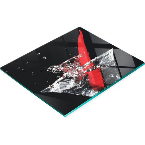 Tablero decorativo multifuncional de vidrio templado para bebidas picantes, 60x52 cm