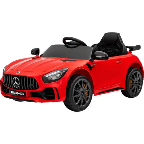AIYAPLAY Auto Elettrica per Bambini 3-6 Anni Mercedes con Telecomando, Rosso (1/5)