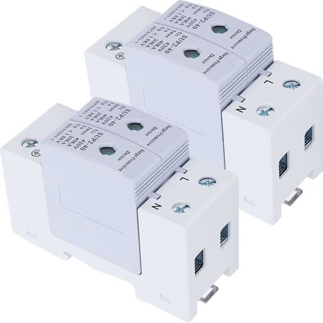 Parafoudre Professionnel 2 Pièces Module Électronique Protection Surtension 40KA 420V AC Type 2P (1/5)
