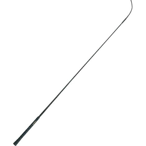 Fouet de dressage Fleck avec manche en caoutchouc de 120 cm