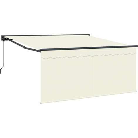 Maison Exclusive - Tenda Retrattile Crema 350 x 250 cm Poliestere e Alluminio