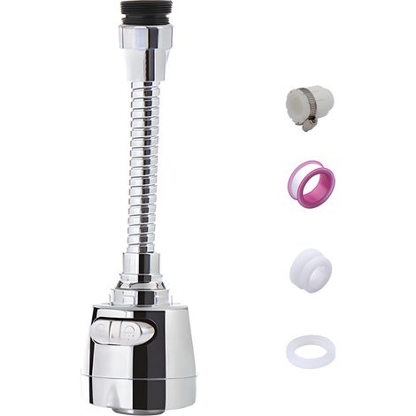 360 -Degree Swivel Kitchen Sink Faucet Aerator Water Saving Tap Aerator Faucet Nozzle for Kitchen, Bathroom Faucet (1/5)